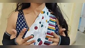 Hot desi young sister-in-law bends over for kitchen fuck by brother-in-law