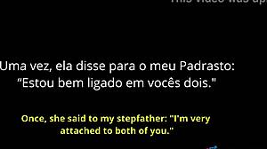 Minha meia-irmã do padrasto me flagrou fodendo ele e riu me chamando de vadia 😈😂