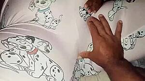 Stepbrother pounds young stepsis in PJs till she cums