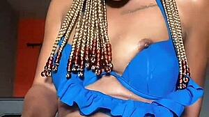 Temi the baddie feels extra playful grabs her toy to ease that building urge