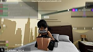 fucked follower hard pussy for full hour straight sex