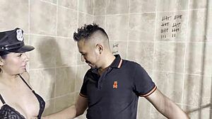 Police fuck biggest car thief burglar caught in town