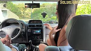 Hey neighbor after exercising wanna hop in my car for some bareback doggystyle pounding?