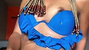 Temi the baddie feels extra playful grabs her toy to ease that building urge