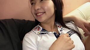 Petite Japanese Babe Ditches Boyfriend for Senior's Raw Creampie Ride?