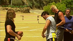 Eva Angelina Deepthroats Thick Cock Then Fucks Doggystyle in Fishnets Outdoors