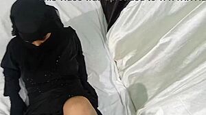 muslim beauty trembles in ecstasy during fierce doggy pounding by hindu lover