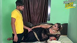 devar fingers and fucks curvy indian bhabhi's huge tits pussy with dirty hindi talk close-up