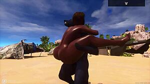 big juicy ass big tit curvy black milf indra fucks wolf costume guy outdoors halloween hard squirt orgasms