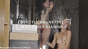 wet lesbians squirt hard in shower orgasm 4k