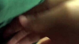 18yo student soaks panties with milk in abandoned house.