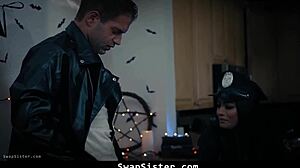 OMG! DOES THE FREAKY OUIJA BOARD MAKE STEPSIBLINGS SWAP AND FUCK IN THIS ORGY?!