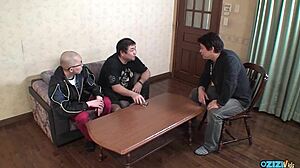 Classy bimbo asian bombshell big ass clit plays toys heels