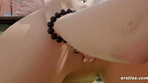 Ersties Hot Lesbians Toy Fuck on Balcony