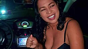 hey check out this hot medellin wife slurping cab driver's cock while cuck hubby films her slutty blowjob