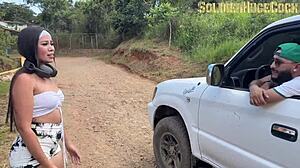 Hey neighbor after exercising wanna hop in my car for some bareback doggystyle pounding?