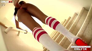 marie luv's tall frame gapes asshole with huge dildo - quickfap 11m intrigue