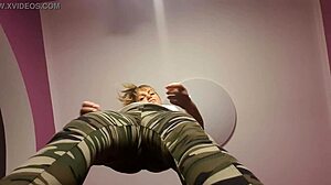 On your knees slut!! Jerk off under her bill then slurp every drop of cum 😈💦