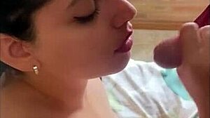 new lingerie try-on leads to deepthroat blowjob blowout!!