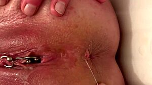 hey, check out this milf slipping gold heels into her ass while fingering that juicy hole