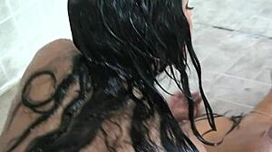 showering with roommate leads to steamy lesbian orgasms on bathroom floor