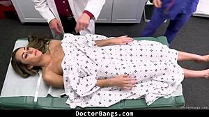 Innocent teen Mackenzie visits doctor for wet vagina checkup bangs