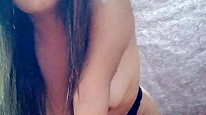 My step-sister flashes her amazing big natural tits outdoors modeling sexy then I film the bitch close!