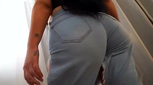 yo ryan smiles, first day back sucking that huge black cock with big natural tits bouncing