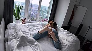 i caught my big tits stepsis fingering and joined right away