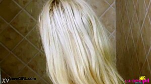 picture-perfect blonde showers then daddy pounds her petite frame