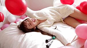 japanese bikini babe okada saika teases in silk with petite curves and seductive poses