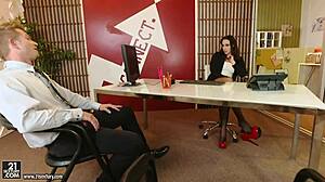 Chanel Preston's Lingerie Footjob Toes Lick Monster Cock Stockings Feet Fetish