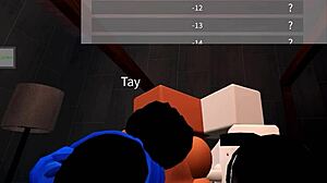 roblox slut bends over showing tight ass and boobs before quick fuck