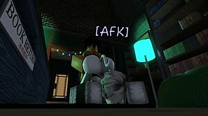 i fuck cute bookworm femboy librarian's tight ass in library stacks