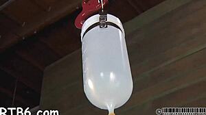 Tossed-Up Hottie Punished Severely in Garage