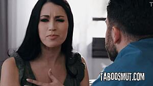 Cheating milf alex coal and nicole aria bend over for taboo cowgirl cumshots on hubby