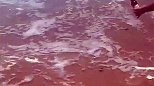 She stripped naked on the beach for everyone to see