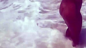 She stripped naked on the beach for everyone to see