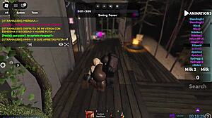 whoa, white chick and her brazilian friend get monster cocks on roblox!! 🍑🍆