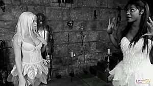 Two Lesbians Desperately Finger Big Natural Tits for That Elusive Group Orgasm