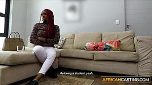 chatting with curvy kenyan woman at amateur casting