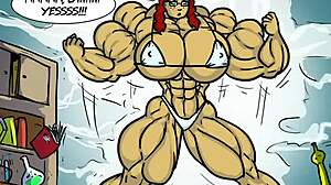 zoie and emily clash in steamy female MUSCLE growth battle