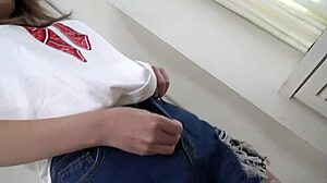 Shinami Hikari's big tits blowjob creampie after amateur interview!