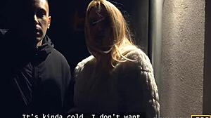 yo this cute blonde girlfriend makes you cum super fast in hardcore pickup game