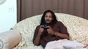 Black BBW wife seduces neighbor's monster cock while hubby's away?