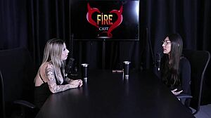 melina khalifa bares all in naughty porn cast brazil interview. part 3 reveals sheer red lingerie secrets