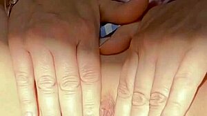 mature wife flashes shaved pussy closeup fingering early morning