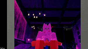 furry roblox slut bends over for big cock monster anal assfucking pussy pounding!