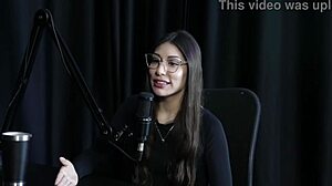 melina khalifa bares all in naughty porn cast brazil interview. part 3 reveals sheer red lingerie secrets