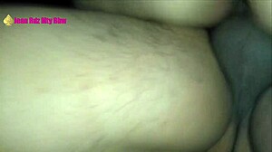 jean rodriguez's fat ass bounces riding cock swallows hot cum